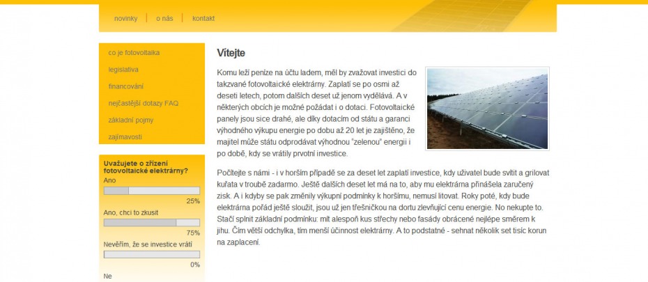 Fotovoltaické systémy Maxisun - homepage
