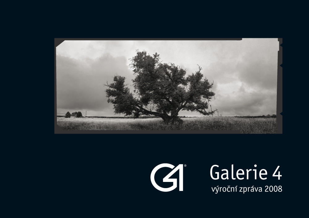 Obálka výroční zprávy pro Galerie 4